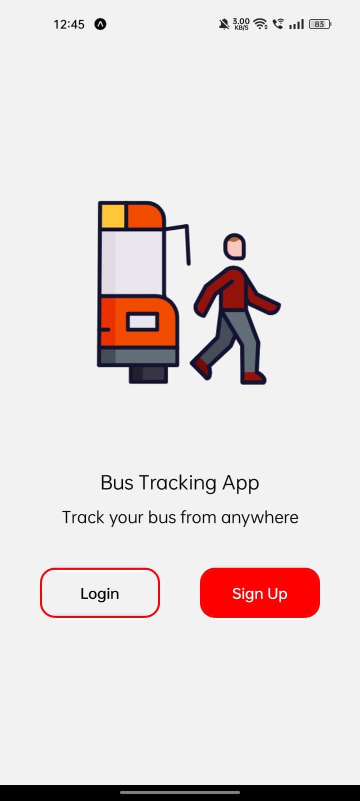 Bus tracking application