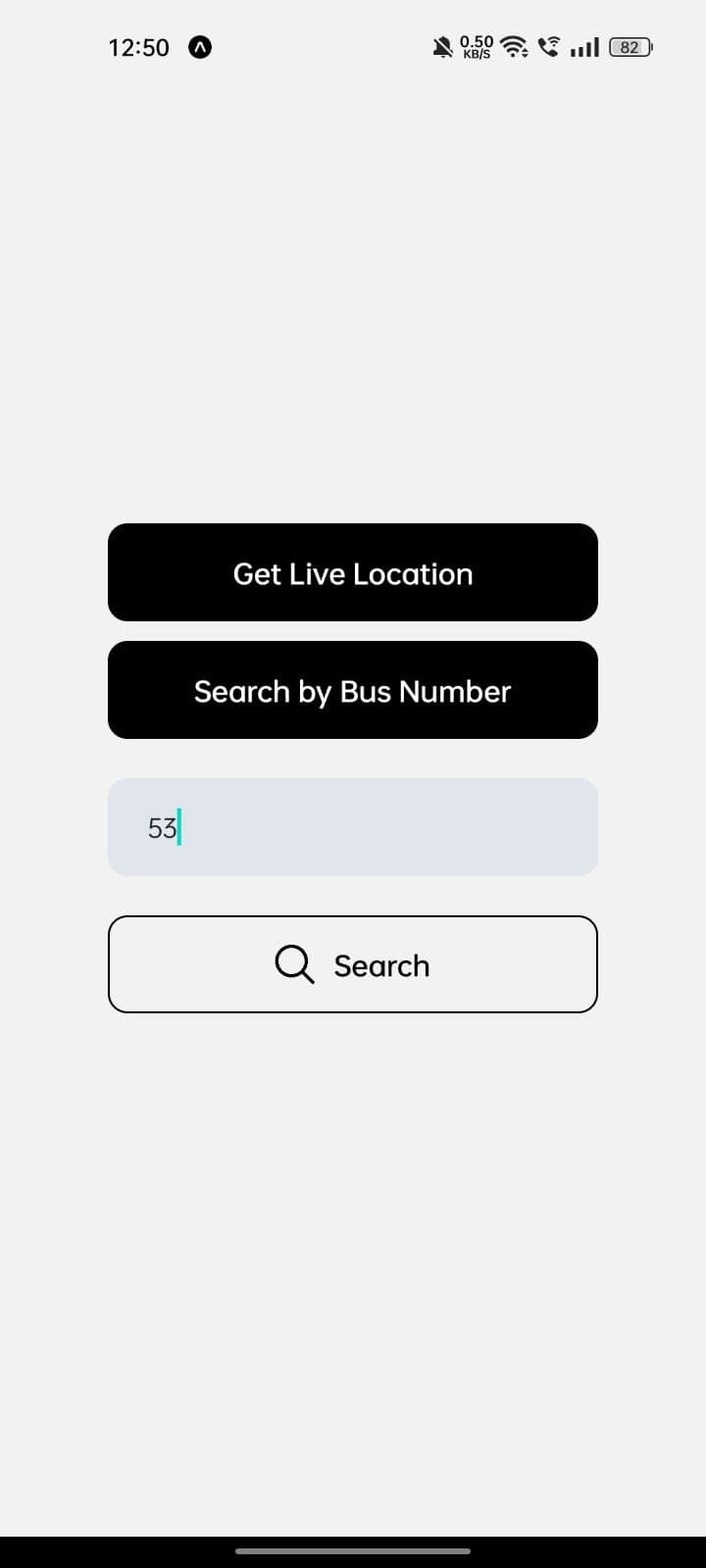 Bus tracking application